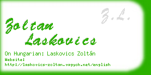 zoltan laskovics business card